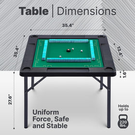Queensell folding game table domino area for quick, casual rounds.