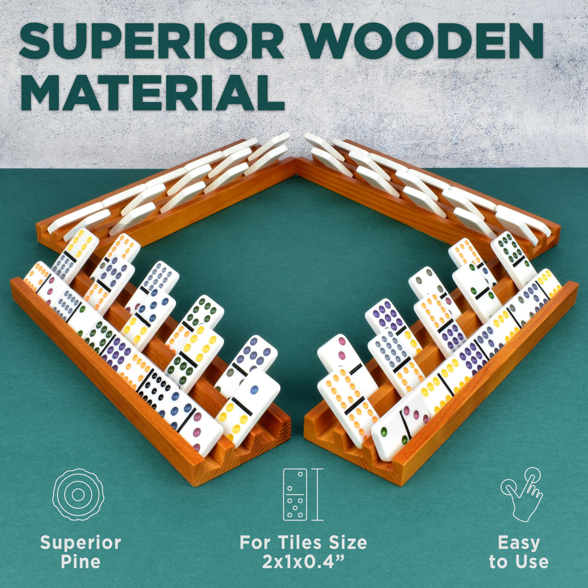 Queensell for-mexican-train-and-chicken-foot dominos helps organize multi-player rounds.