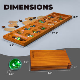 Queensell travel-ready Mancala case fits bags and trips