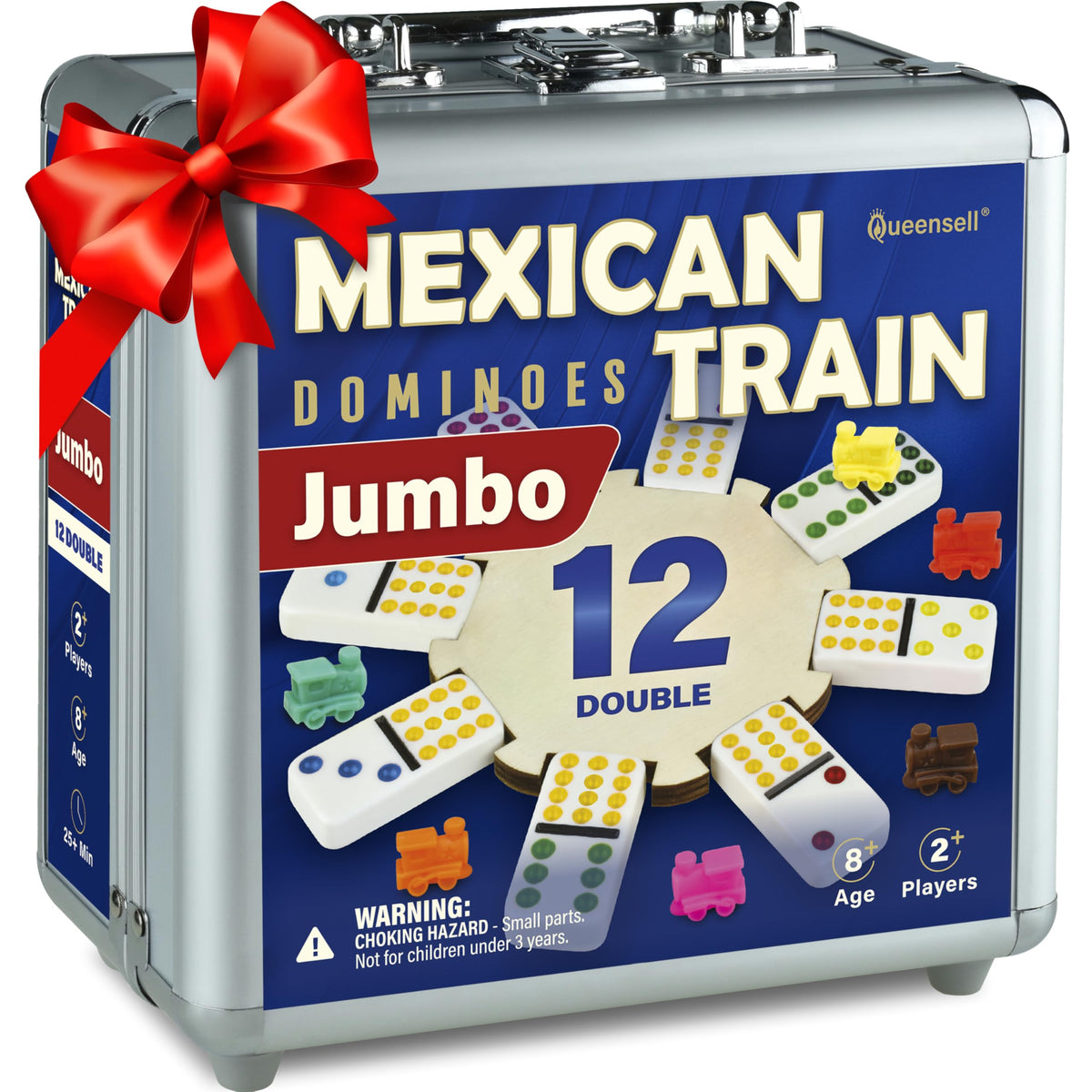 Queensell Mexican Train jumbo tiles provide easy handling for longer sessions.