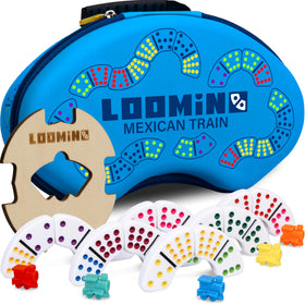Queensell Loomino domino tiles arranged for classic gameplay with clear visuals.