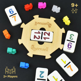 Queensell tiles numbers-on-tiles emphasize quick, numbered play