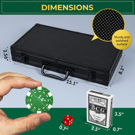 Queensell multicolor poker chips for clear blind structure visibility