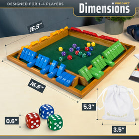 Queensell storage pouch helps keep pieces organized between games.