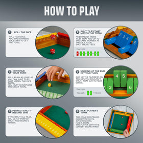 Queensell Shut The Box is ideal for family nights and gatherings.