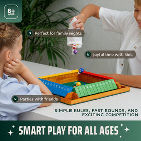 Queensell kids playing shut the box combines learning with play.