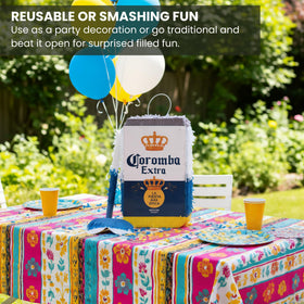 Quefinity Coromba pinata confetti included for festive post-event moments.
