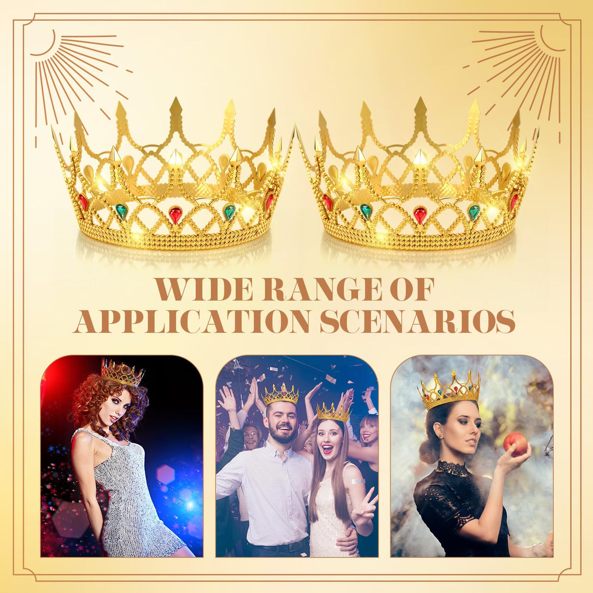 Quelay birthday crown prop adds shine to photos and events