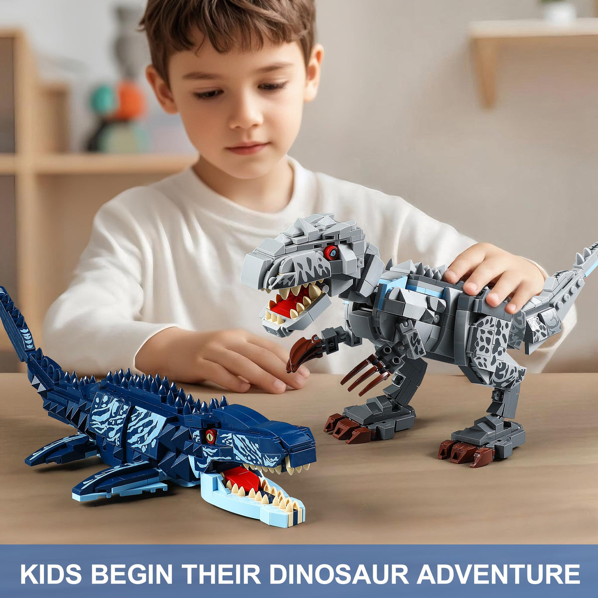 QUENTINAG Build-and-display design supports sturdy shelf-showcase and ongoing play