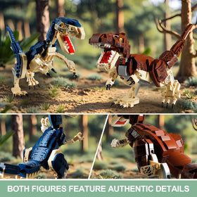 QUENTINAG jungle scene backdrop adds immersive prehistoric setting.