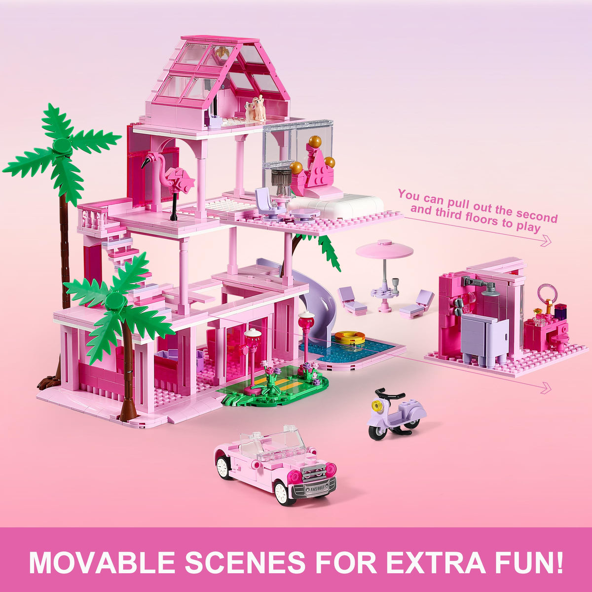 QUENTINAG living room play area invites social role play and hosting