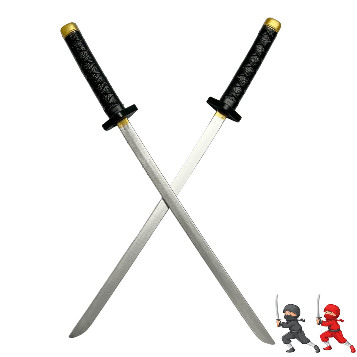 QUEQUAQUI dual sword cosplay set for ninja outfits