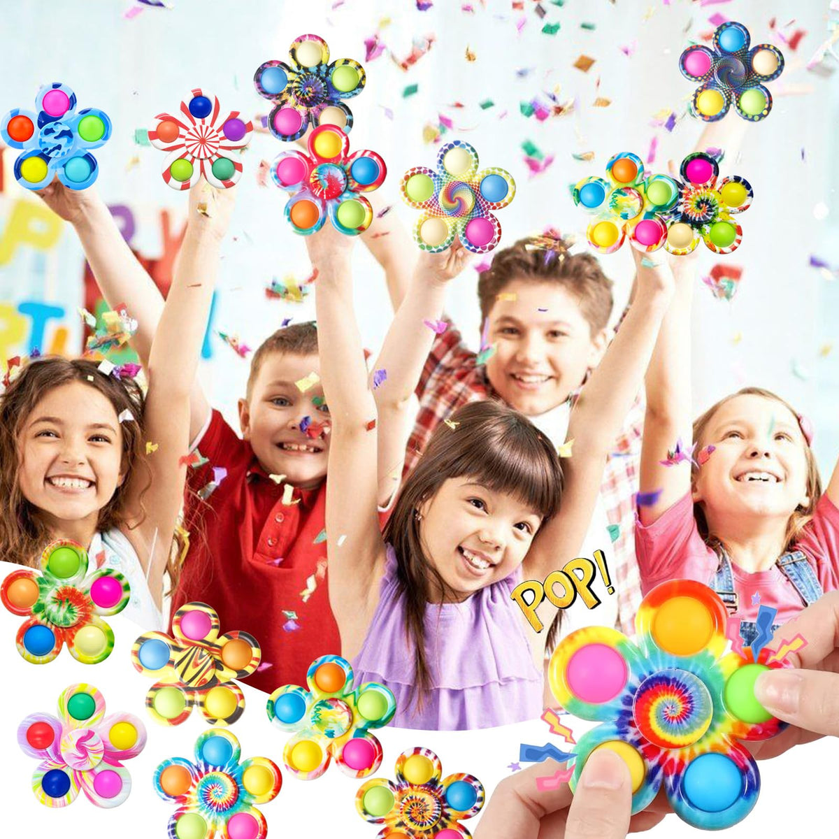Quhi fidget spinner bulk sensory toy for stress relief and calming focus.