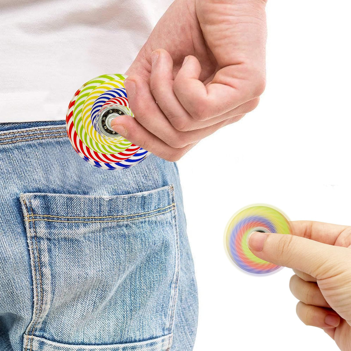 Quhiu Easter basket stuffer spinners make delightful party favors.