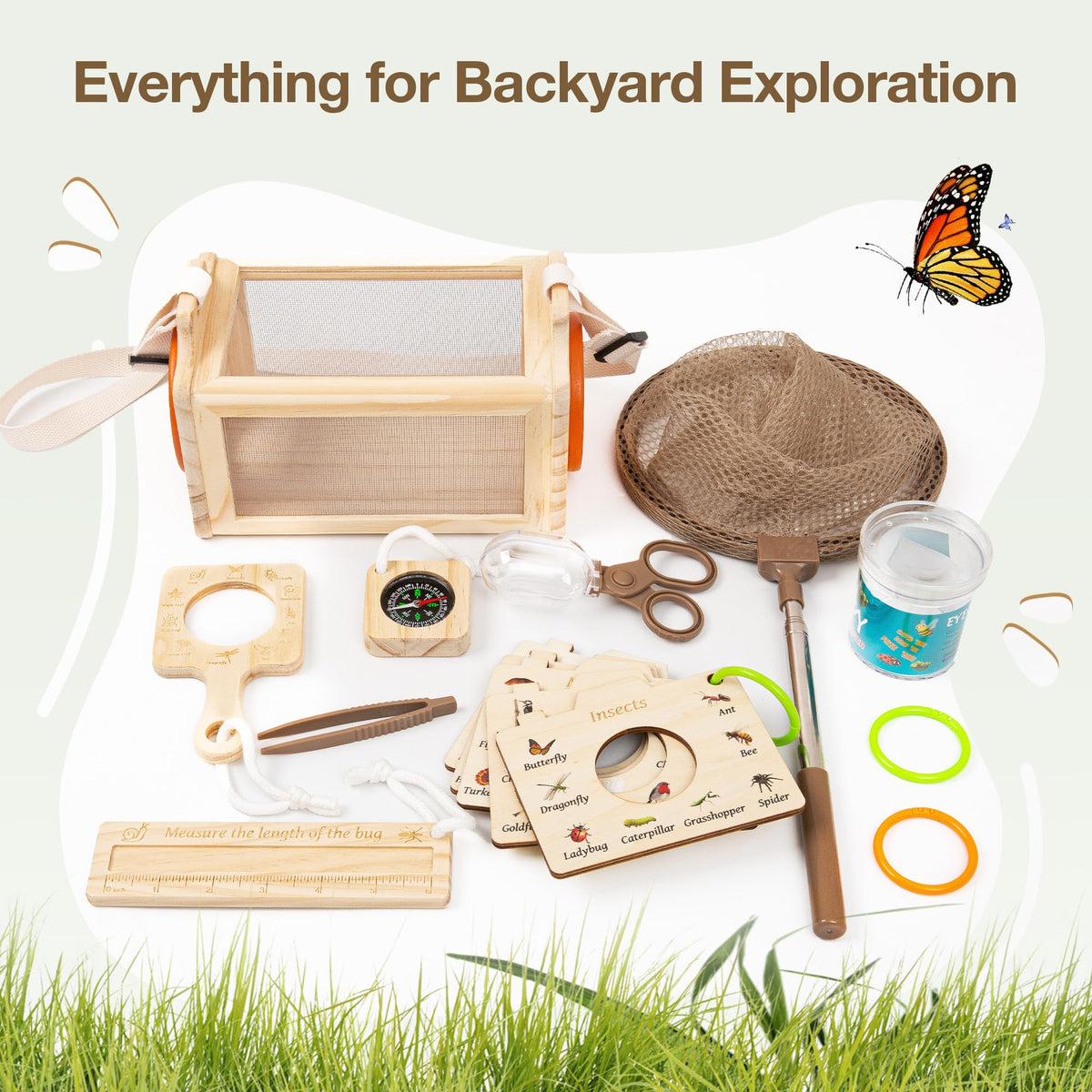 Quibbyboo critter viewer tube with magnifying lid for observation