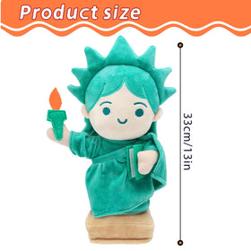 Quick Horse Statue of Liberty plush crown detail, ideal for educational display.
