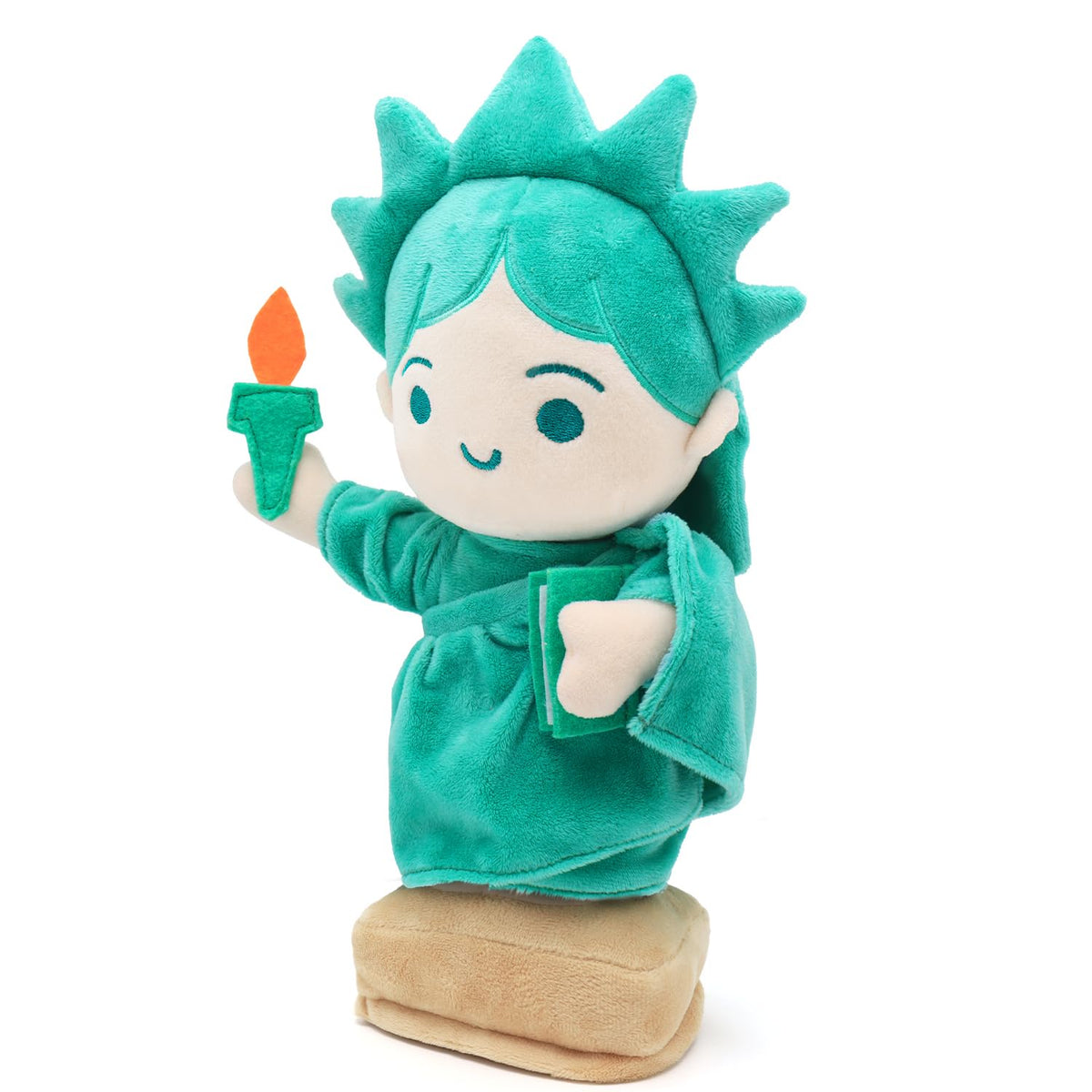 Quick Horse Statue of Liberty plush durable materials, built for long-lasting display.