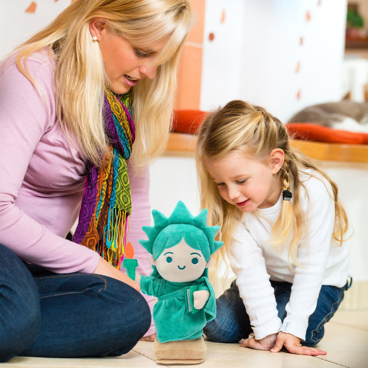 Quick Horse Statue of Liberty plush gift, ready for birthdays and holidays.