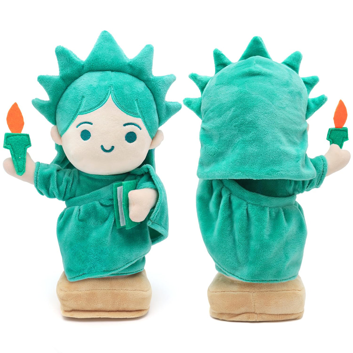 Quick Horse Statue of Liberty plush soft texture, ideal for hugging and bedtime snuggles.