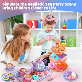 Quiet Flower Princess tablecloth and decor set creates a fairy-tale setting.