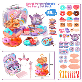 Quiet Flower Unicorn Tea Set cups designed for colorful tea party role play and social interaction.