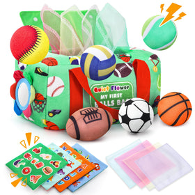 Quiet Flower my first sports bag carry case for portable infant play and exploration.