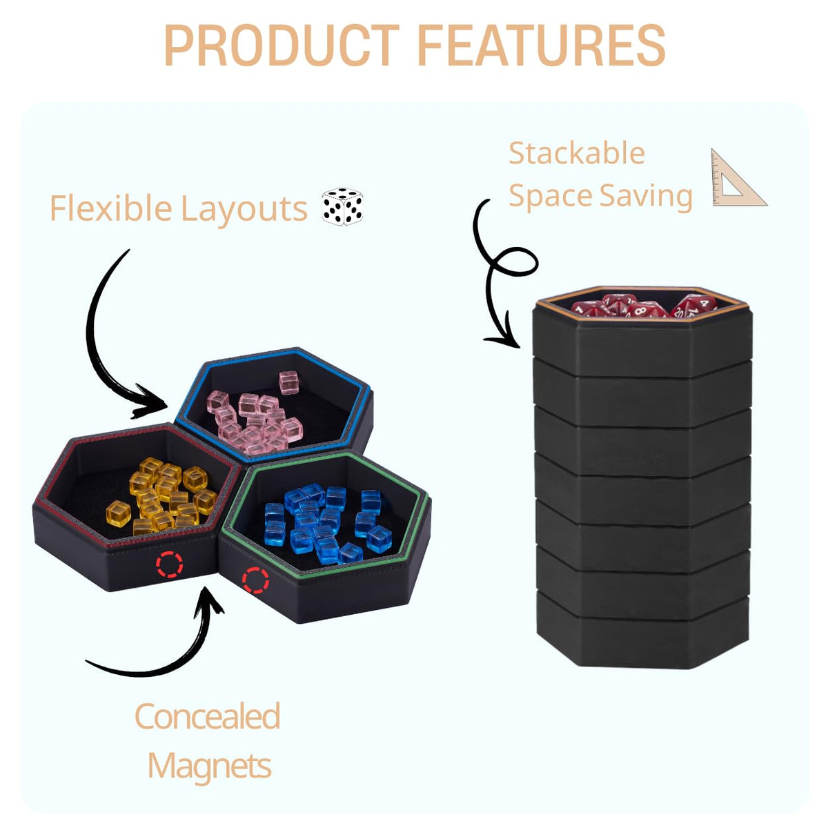 Quiirkoo soft felt interior protects components during play