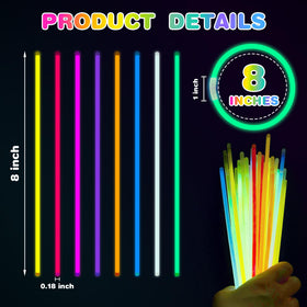 QuikMoprit party color glow sticks for festive decor at holidays and celebrations