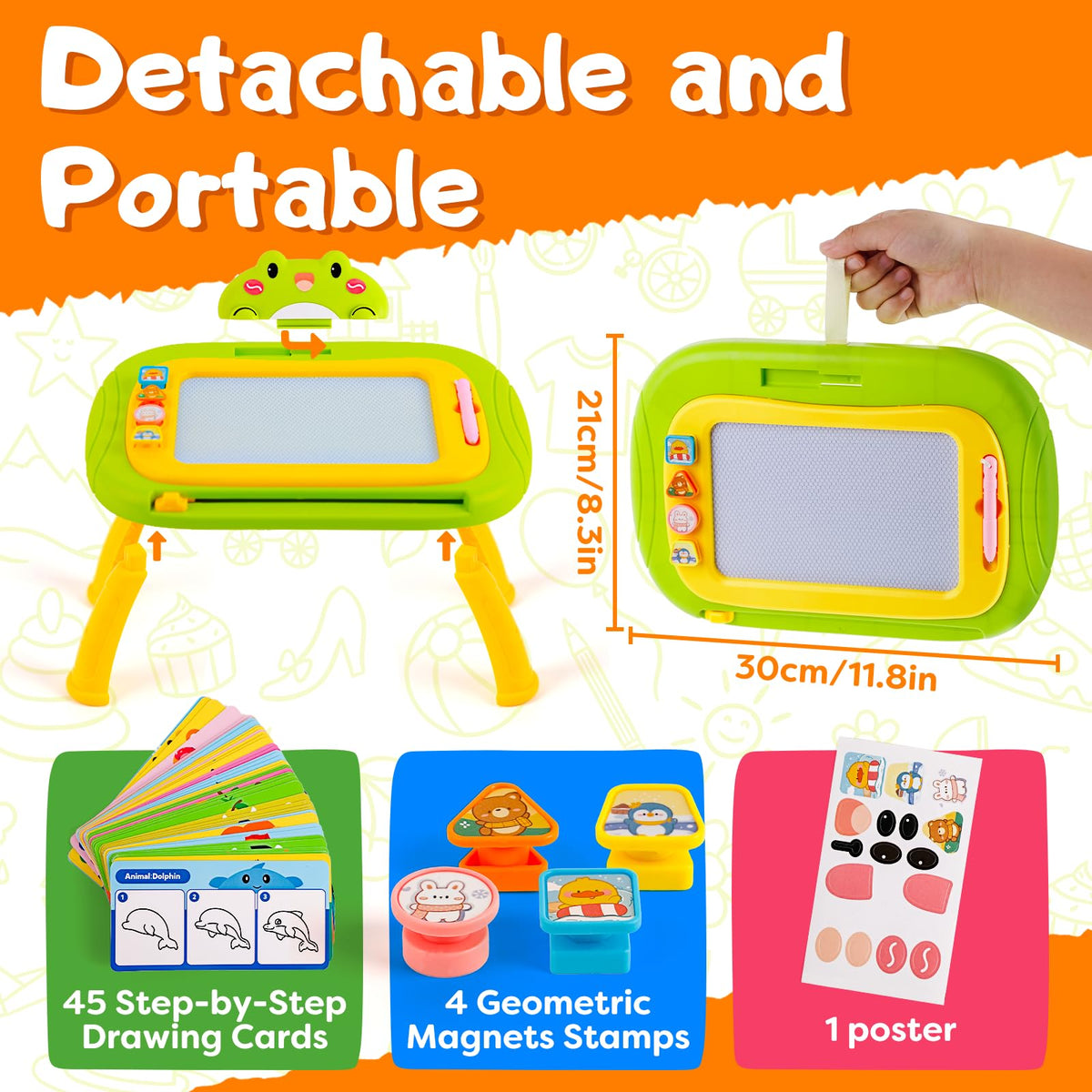 Quilinz four color doodle board enhances color recognition while making art vivid