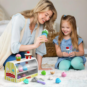 Quimsity ice-cream-menu-bills helps kids learn pretend money handling.