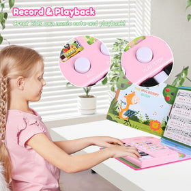 Quimsity piano book lights and playback enhancing focus and fun.