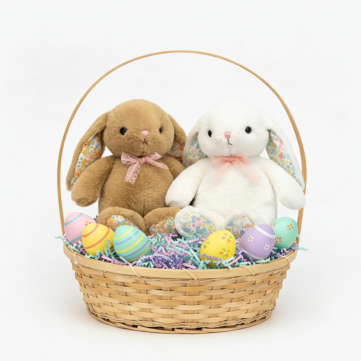 QUIRAI Easter Bunny Plush size 14-inch suitable for gifting and cuddles.