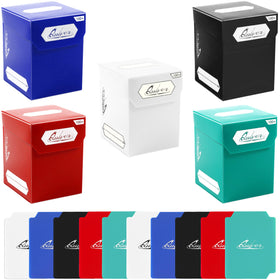 Quiver Time deck block closed white protects up to 100 double-sleeved cards.