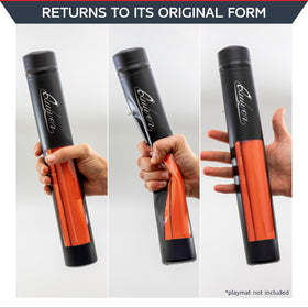 Adjustable removable shoulder strap on Orion Playmat Tube for versatile carrying
