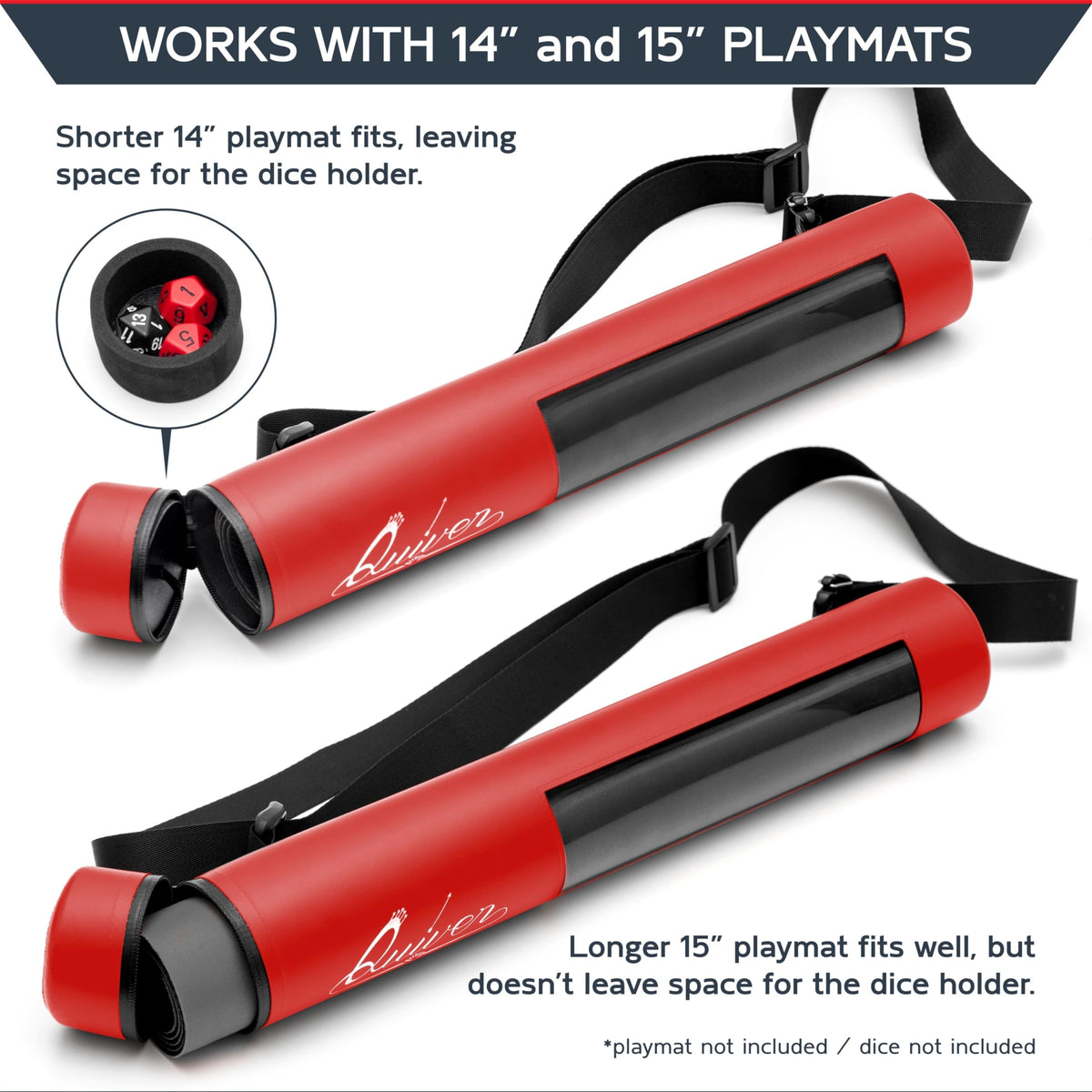 Quiver Time Red XL Orion tube compatible with MTG and other mats