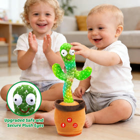 Qularlans dancing cactus toy is lightweight for easy travel.