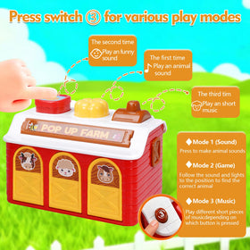 Quliwise farm toy with lights and sounds for sensory exploration