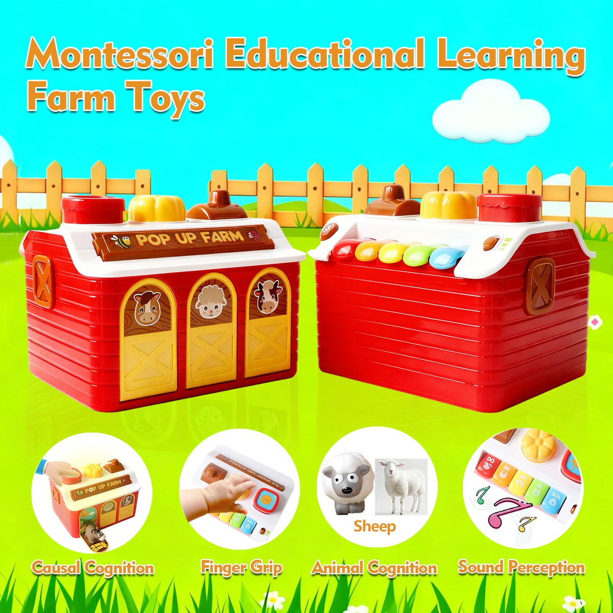 Quliwise durable, BPA-free farm toy designed for toddlers