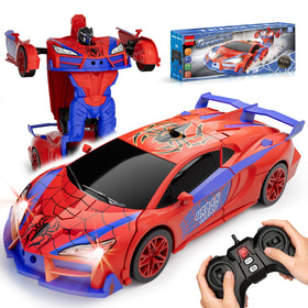 Qumcou Spider RC Car transforms from car to robot mode for dynamic play