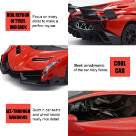 QUN FENG Veneno RC car headlights glow during forward motion