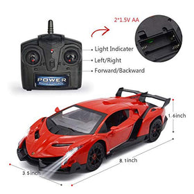 QUN FENG Veneno RC car remote control included for easy play