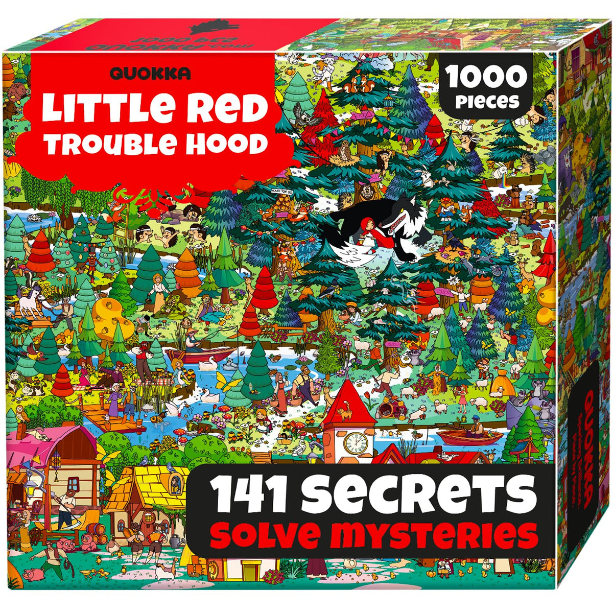 QUOKKA 1000-piece Red Riding Hood puzzle box inviting calm focus and creative challenge