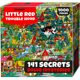 QUOKKA 1000-piece Red Riding Hood puzzle box inviting calm focus and creative challenge