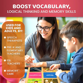 QUOKKA 104 vocabulary cards designed for pre-K and kindergarten learners.
