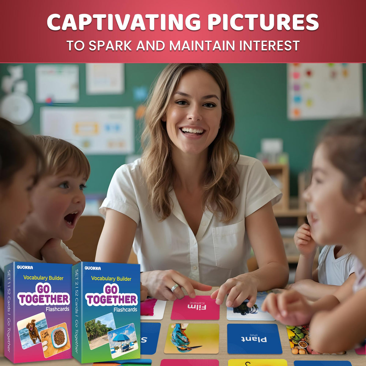 QUOKKA cards support speech development games and pronunciation practice.