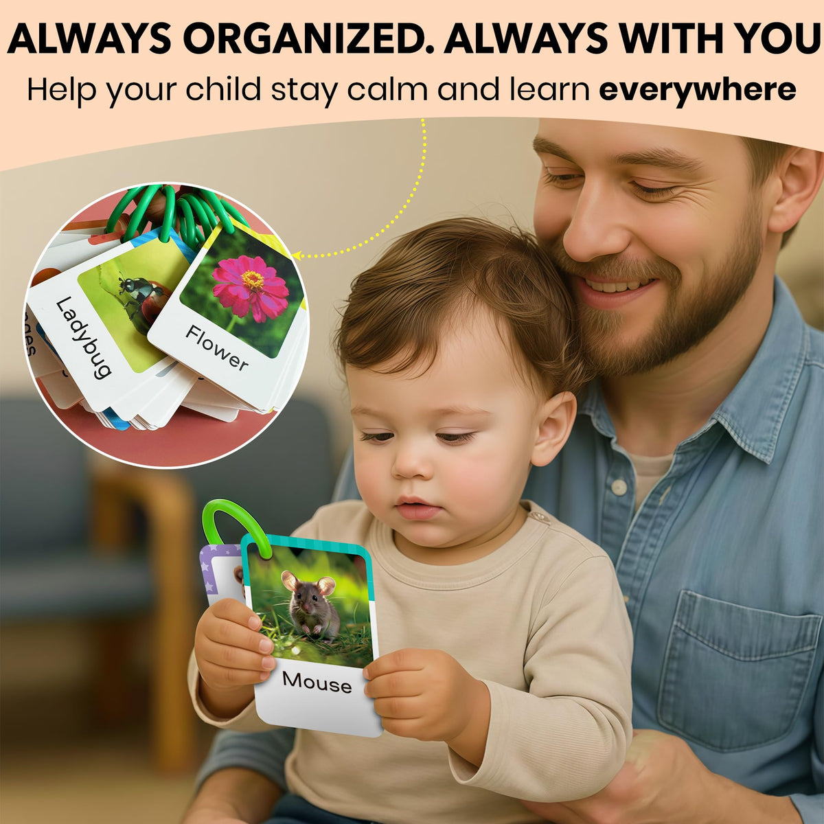 QUOKKA 225 toddler flash cards numbers: context-rich numbers help recognition and counting practice