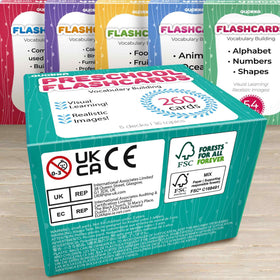 QUOKKA 260 flash cards jumbo format for group activities.