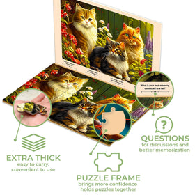 QUOKKA puzzle: bright pieces support mood and focus during leisure time.