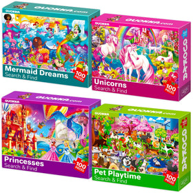 QUOKKA fairy-tale castle puzzle set: engaging problem-solving for kids.