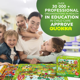 QUOKKA 4-in-1 kid-friendly shapes aid shape recognition and spatial skills